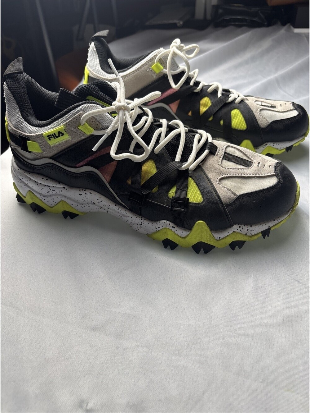 Fila Trail Running Shoes with Chunky Sole and Neon Accents